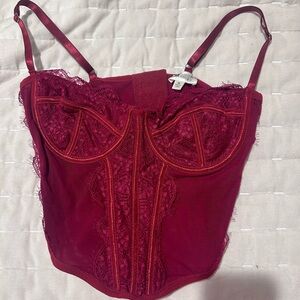 PacSun Red Lace Bustier